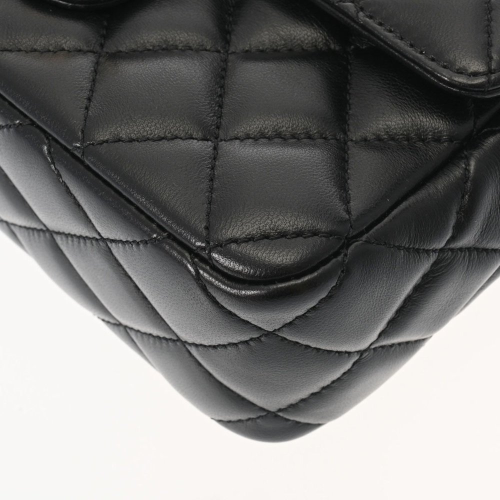 CHANEL Chanel Matelasse Heart Chain Shoulder Bag 20cm Black - Women's Lambskin - Picture 6 of 12